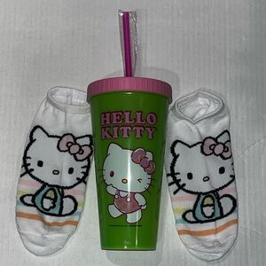 Sanrio Hello Kitty White and Pink Socks